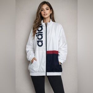 ADIDAS || Women's windbreaker track jacket size 2xl